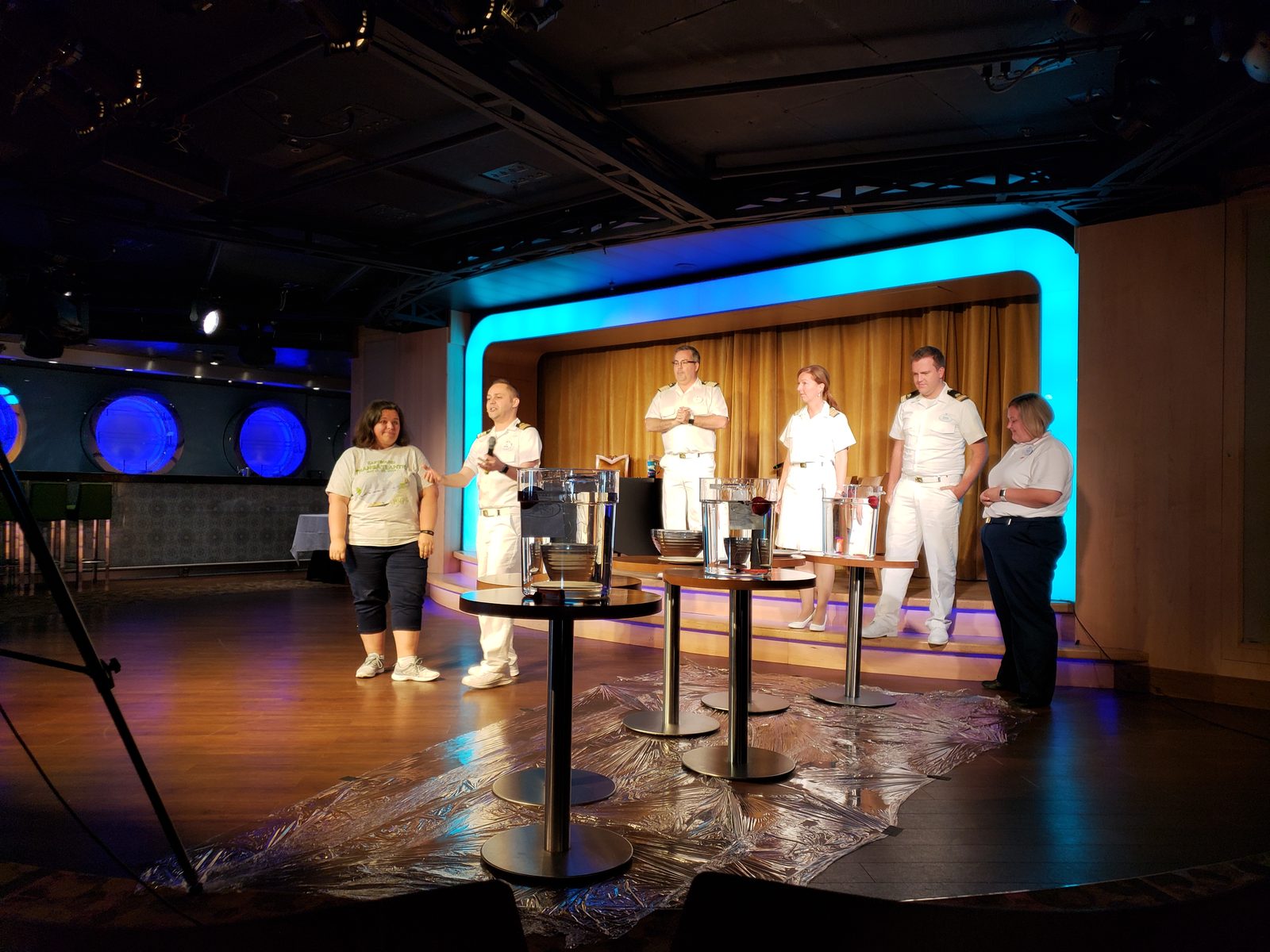 Kathy playing in the morning show