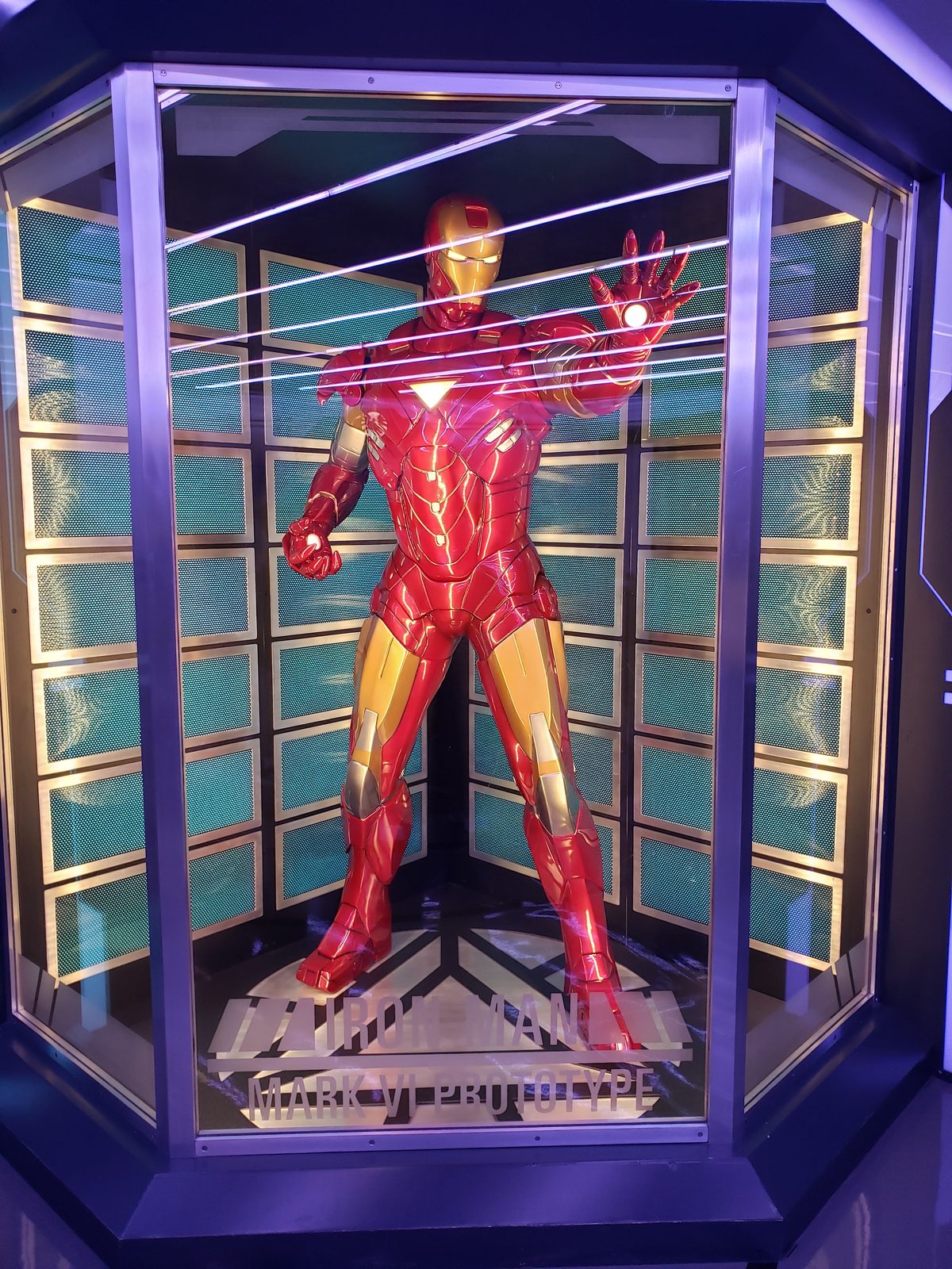 The life-size Iron Man on Marvel Day at Sea