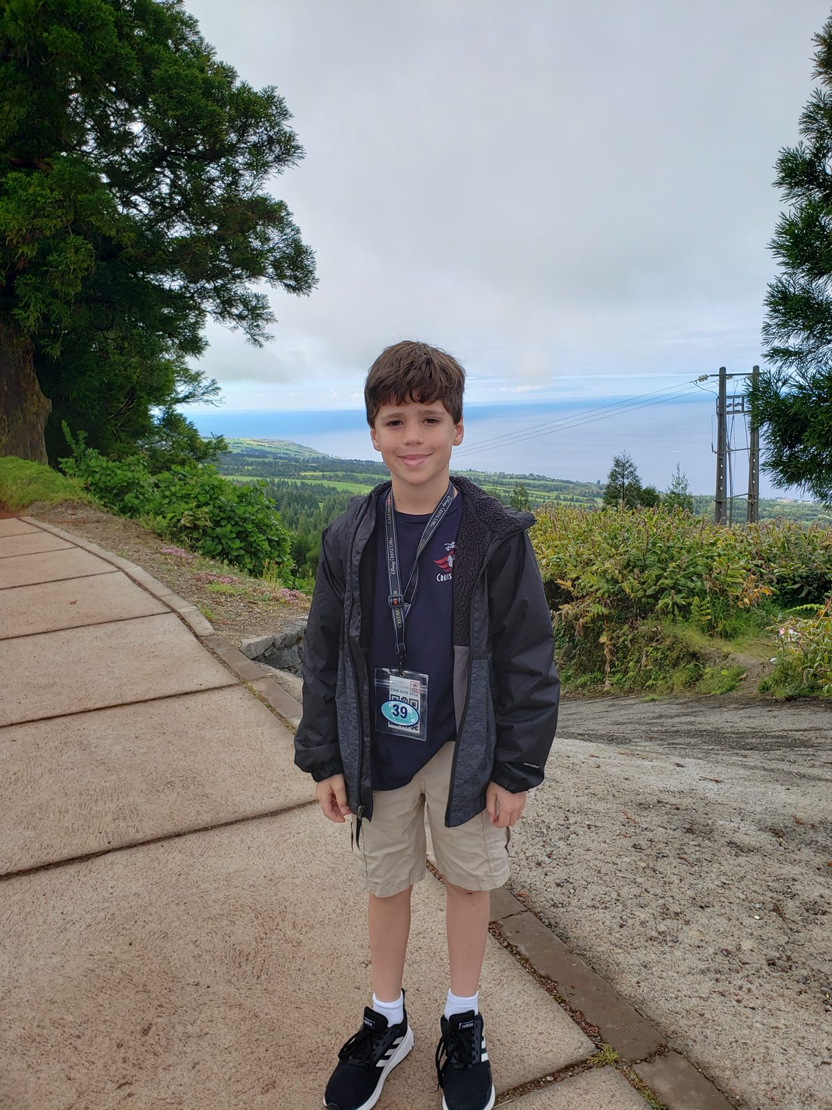Thomas at the Sete Cidades viewpoint