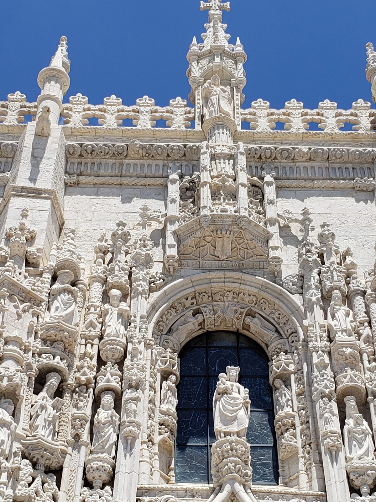 Jerónimos Monastery's carved stone entrance