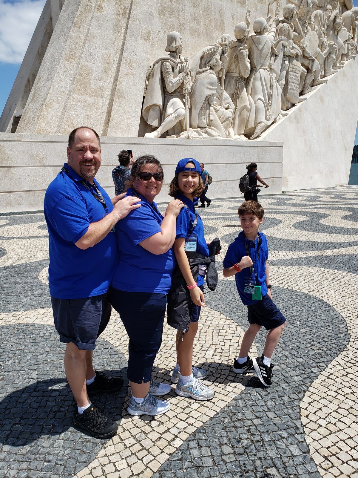 Our stop at the Monument to the Discoveries