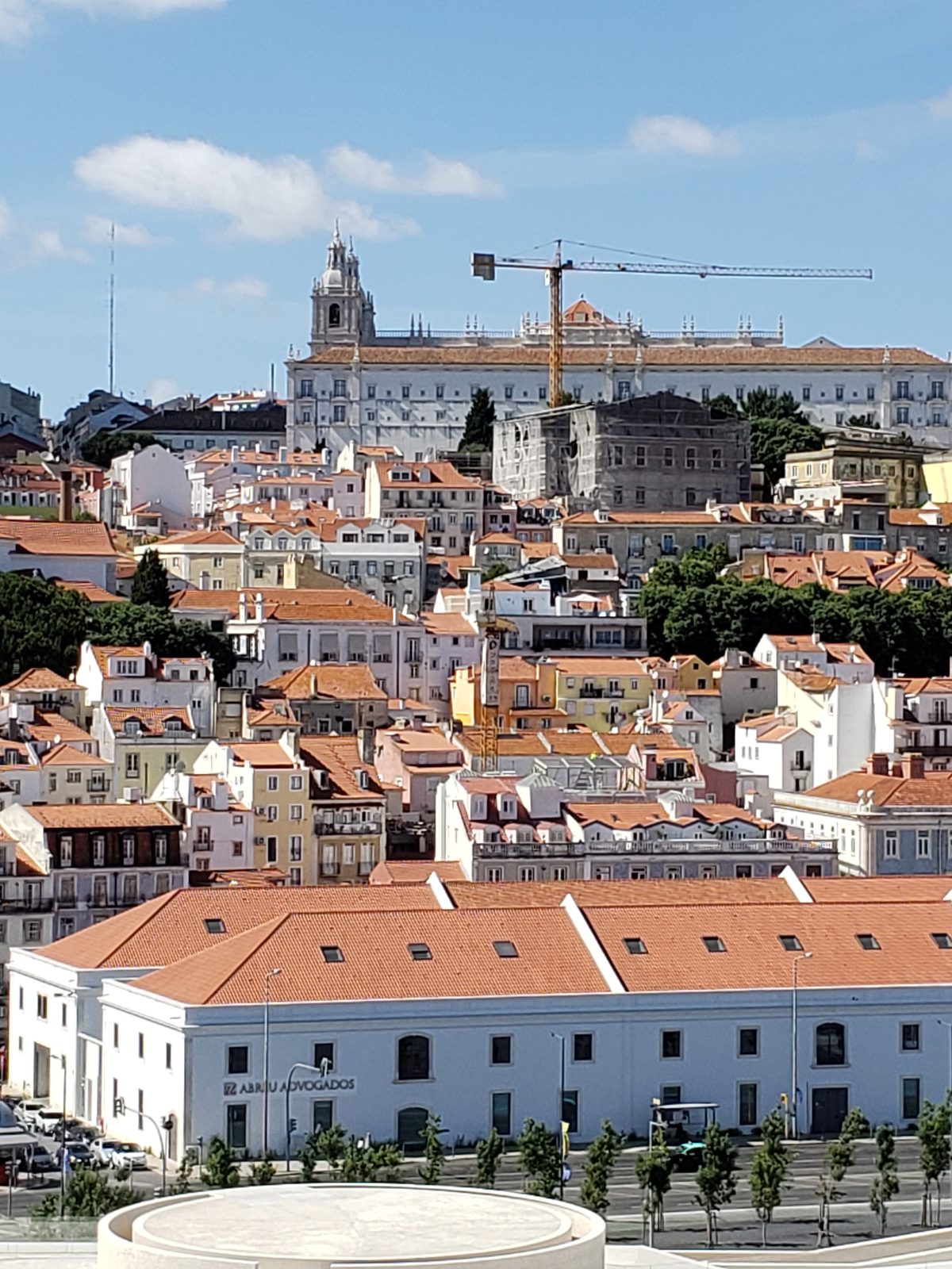 Lisbon rooftops from the deck of the Magic