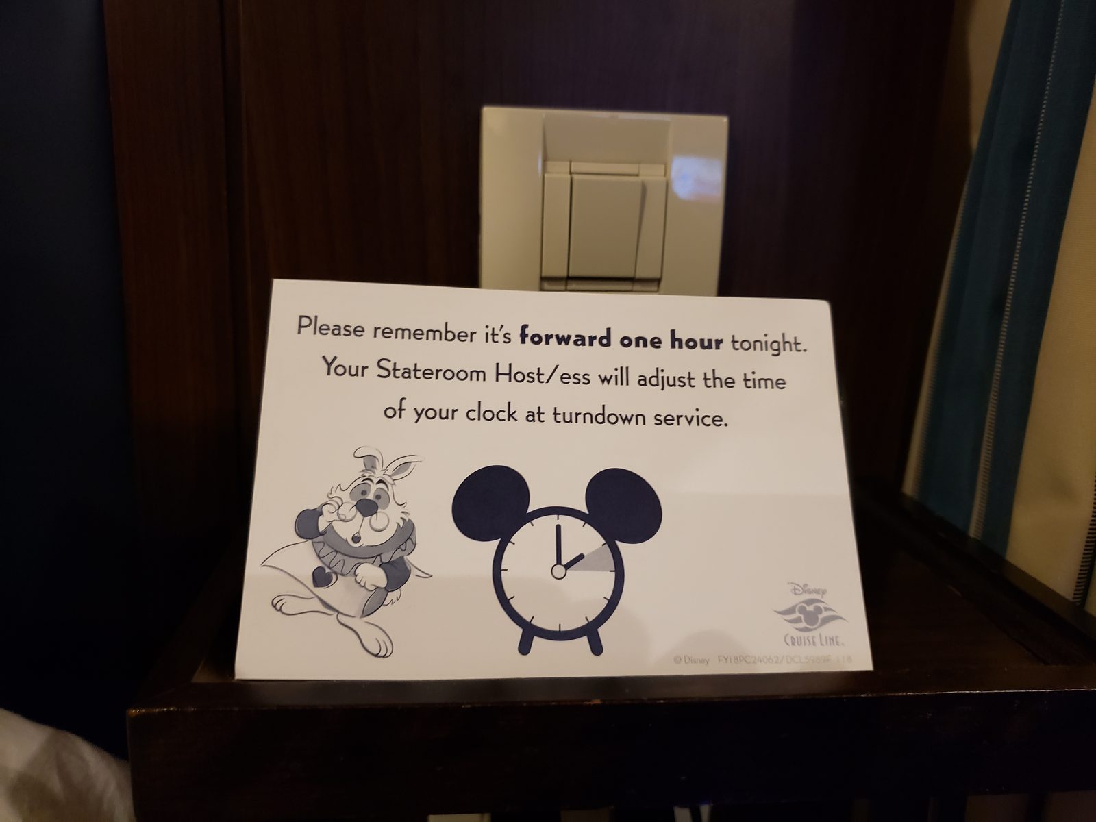 Reminder to set our clocks forward again tonight