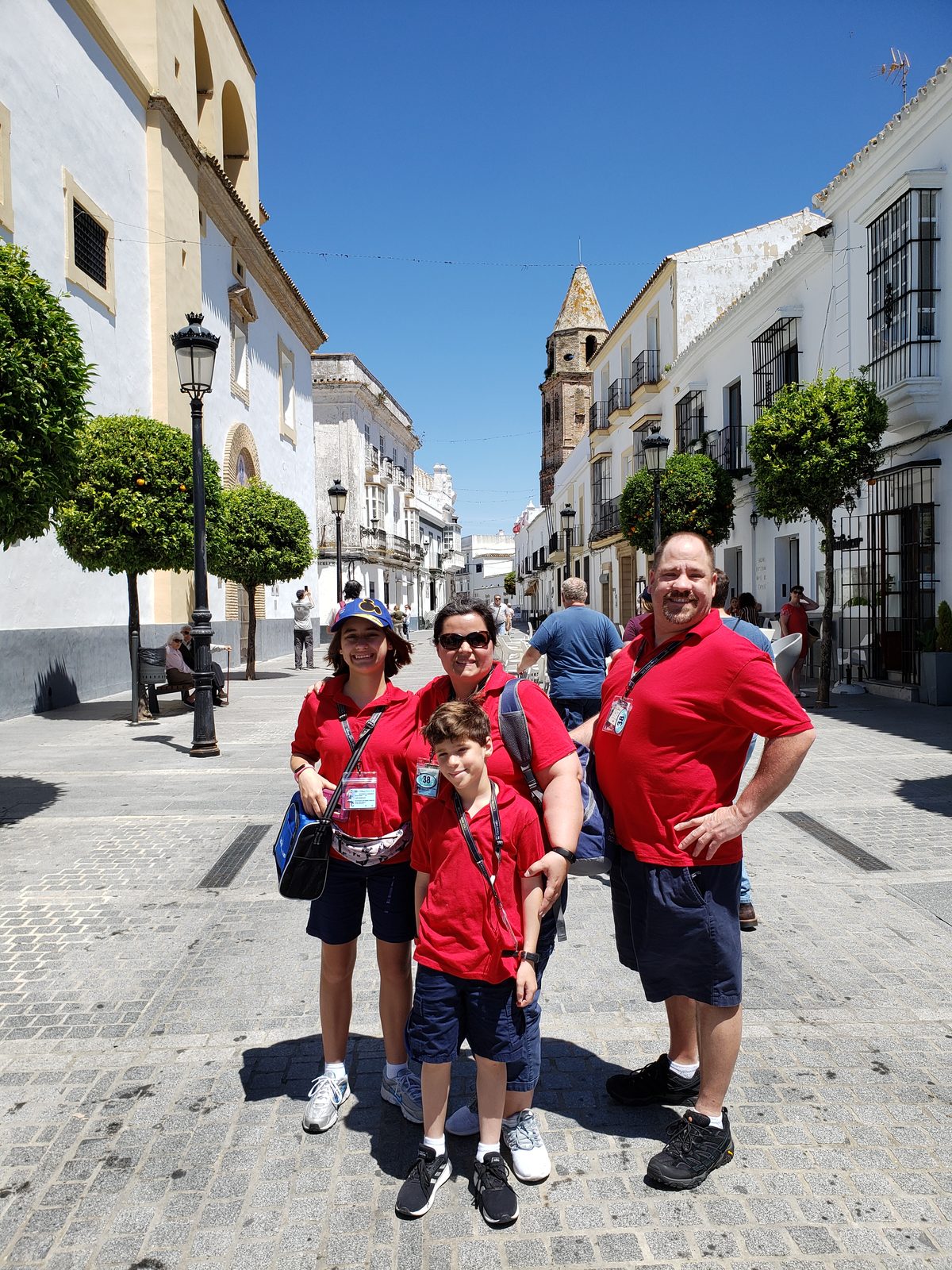Lisa, Thomas and me on Medina Sidonia's street