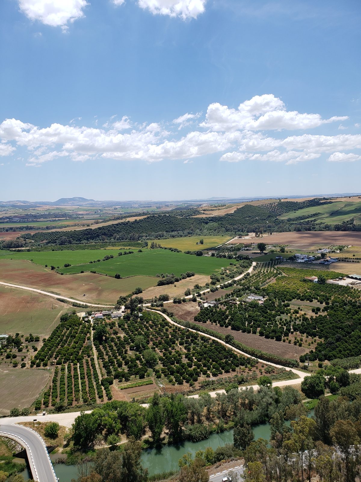 Over the Guadalete valley from Arcos de la Frontera