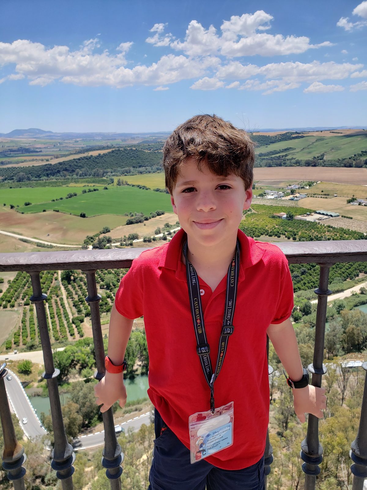 Thomas at the viewpoint in Arcos de la Frontera