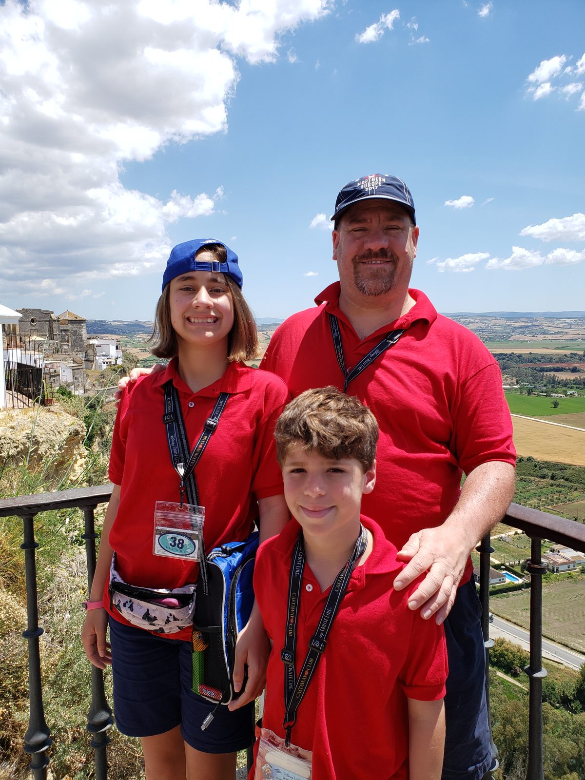 Lisa, Thomas and Michael at the Arcos viewpoint