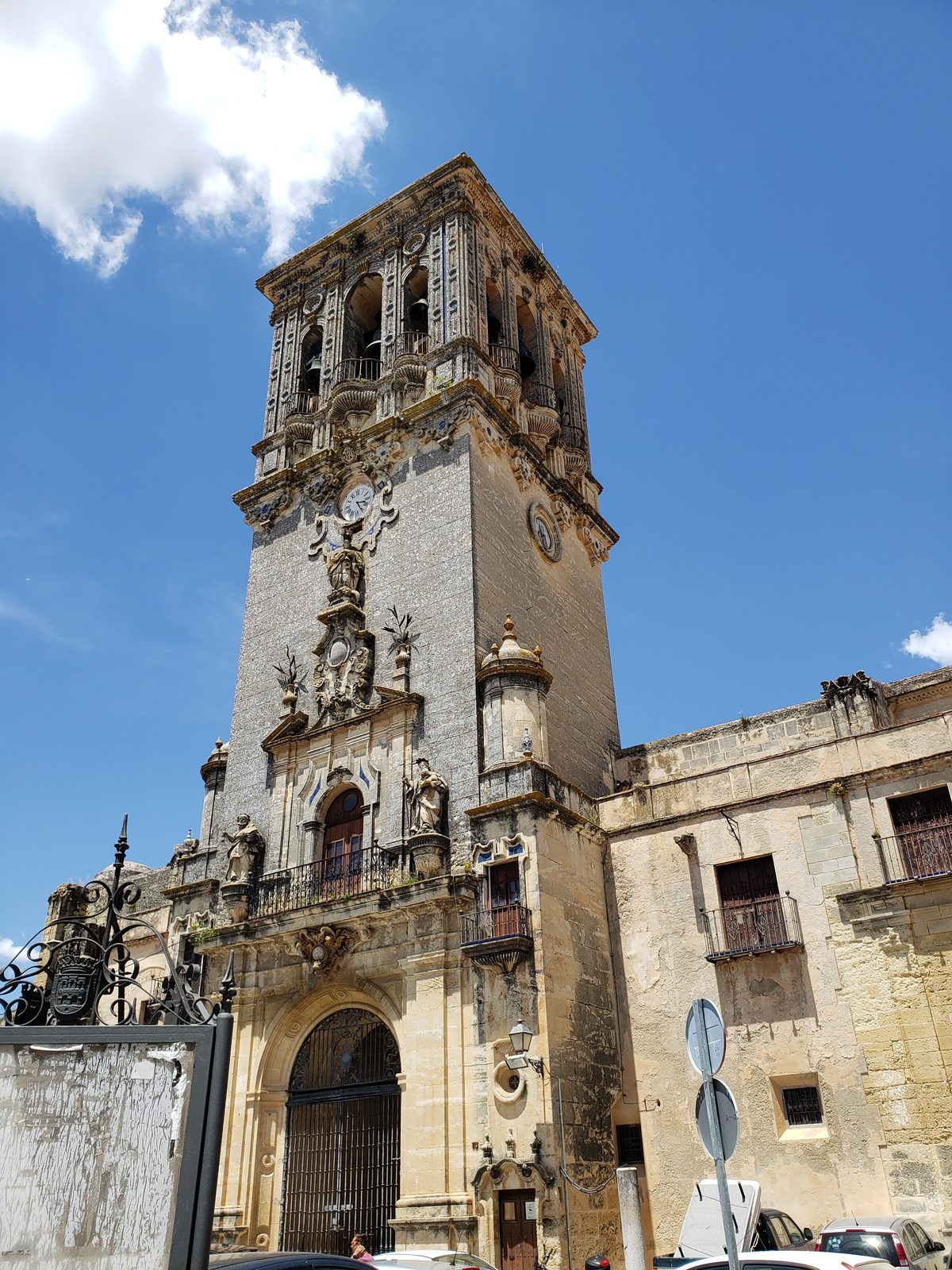 The bell tower over Arcos' main square