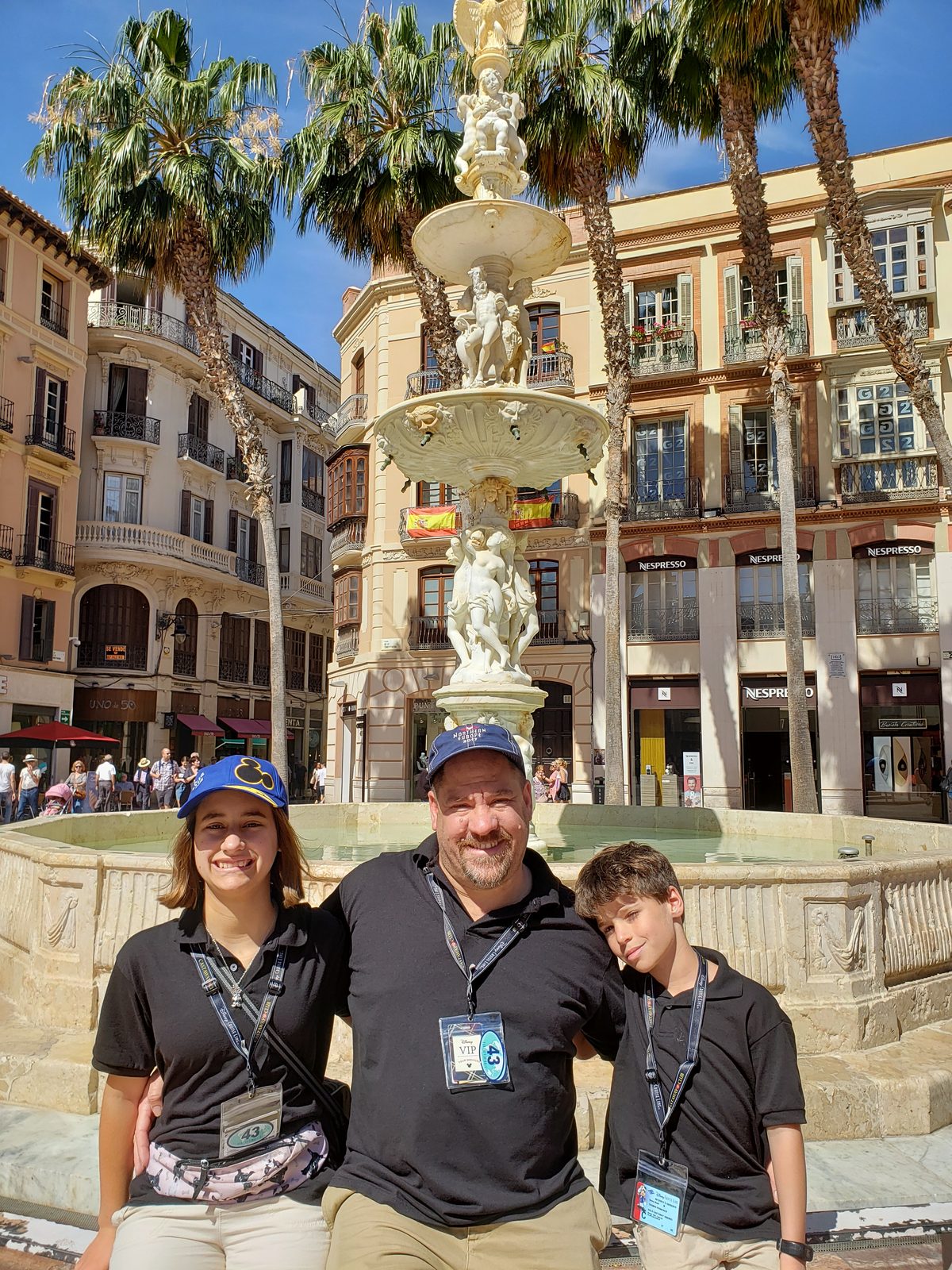 At the fountain in the old town square