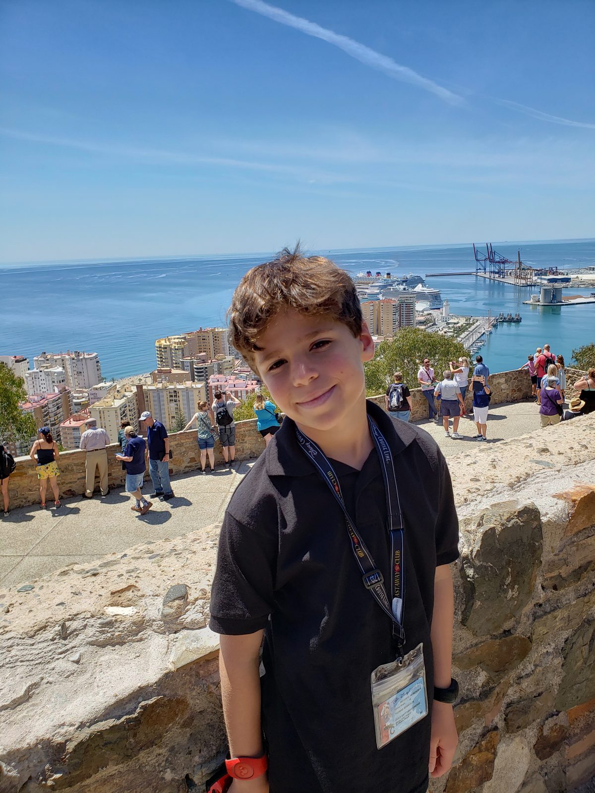 Thomas at the Gibralfaro Castle overlook in Málaga