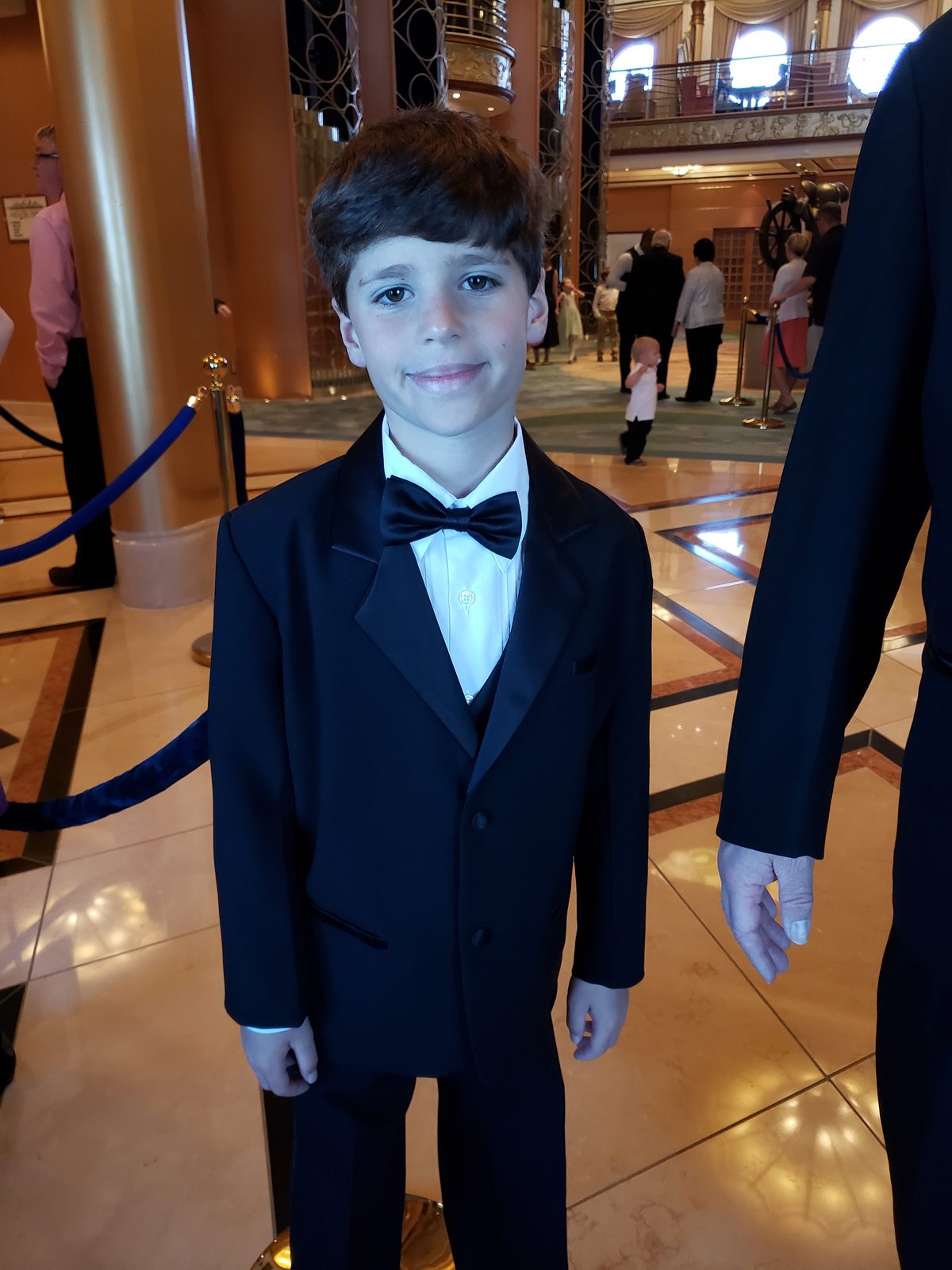 Thomas in his tuxedo for Formal Night