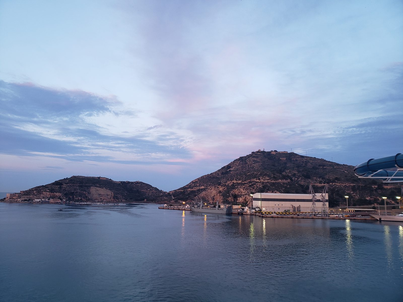 Cartagena harbor at sunrise