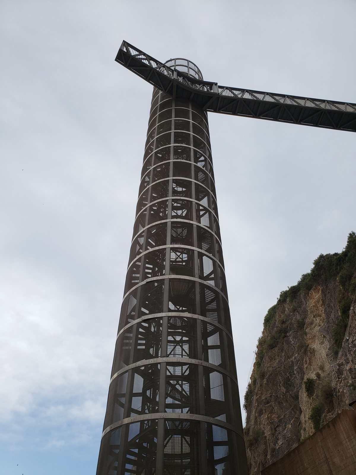 The glass lift up to Castillo de la Concepcion