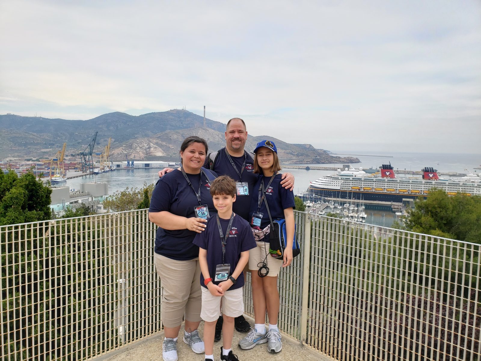 All four of us at the castle viewpoint