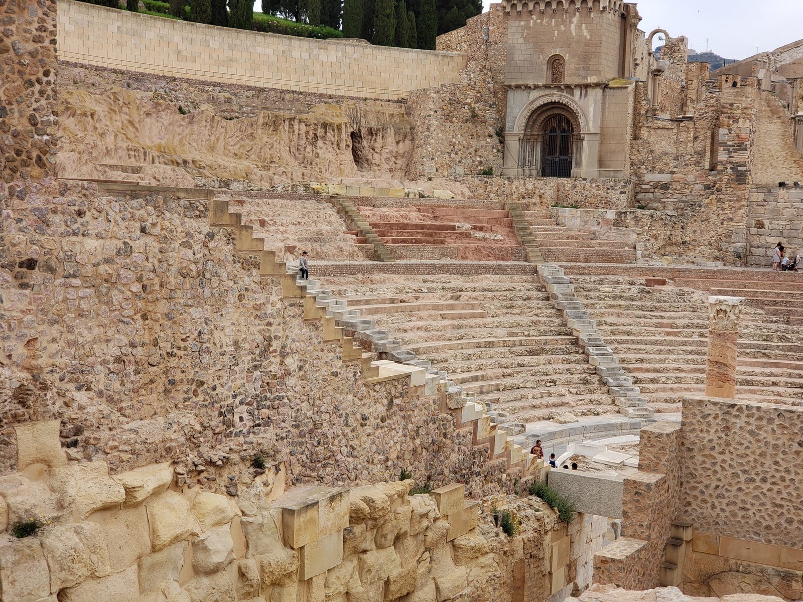 The Roman theatre from above
