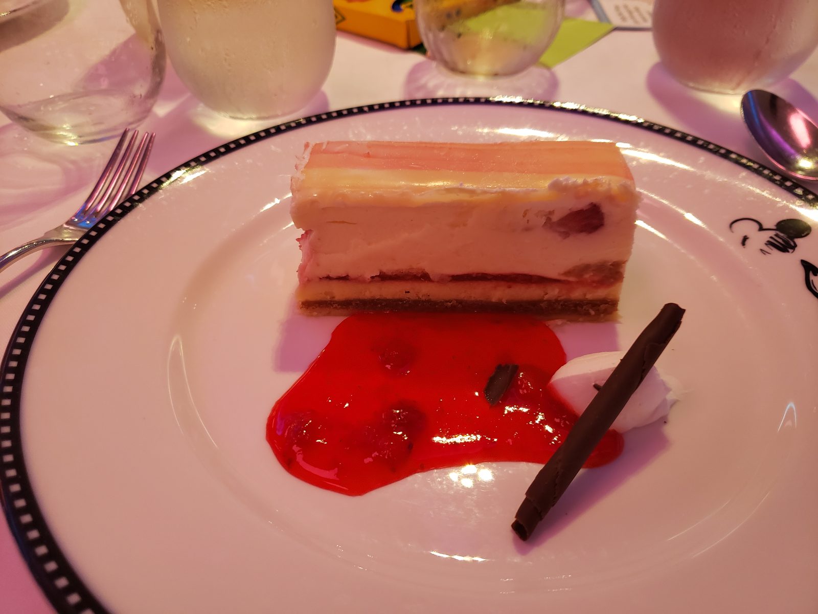 Dessert on the farewell-themed night