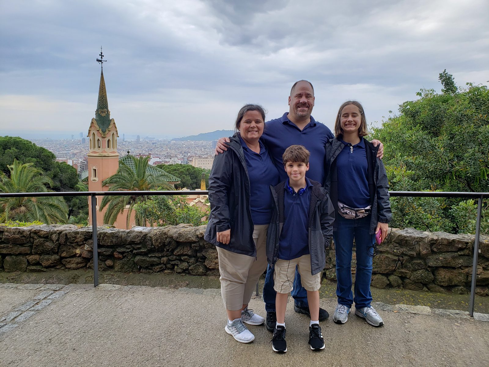 The four of us at Park Güell
