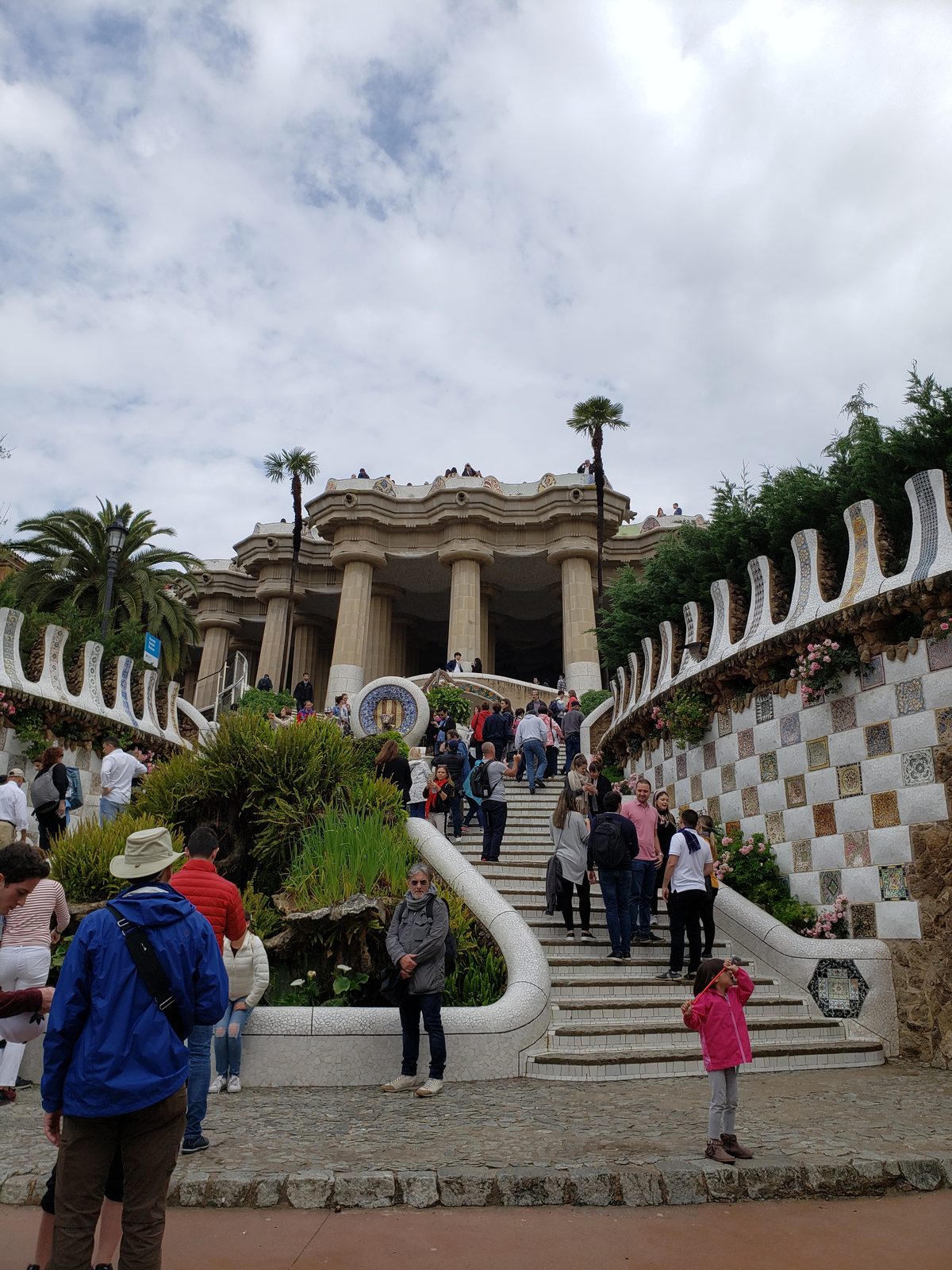 The entrance stairs at Park Güell