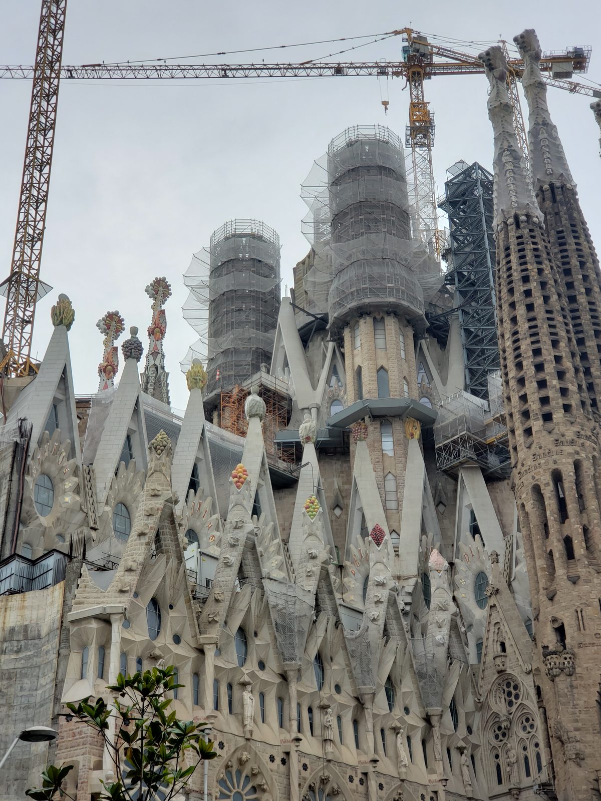 Sagrada Familia's towers still under construction