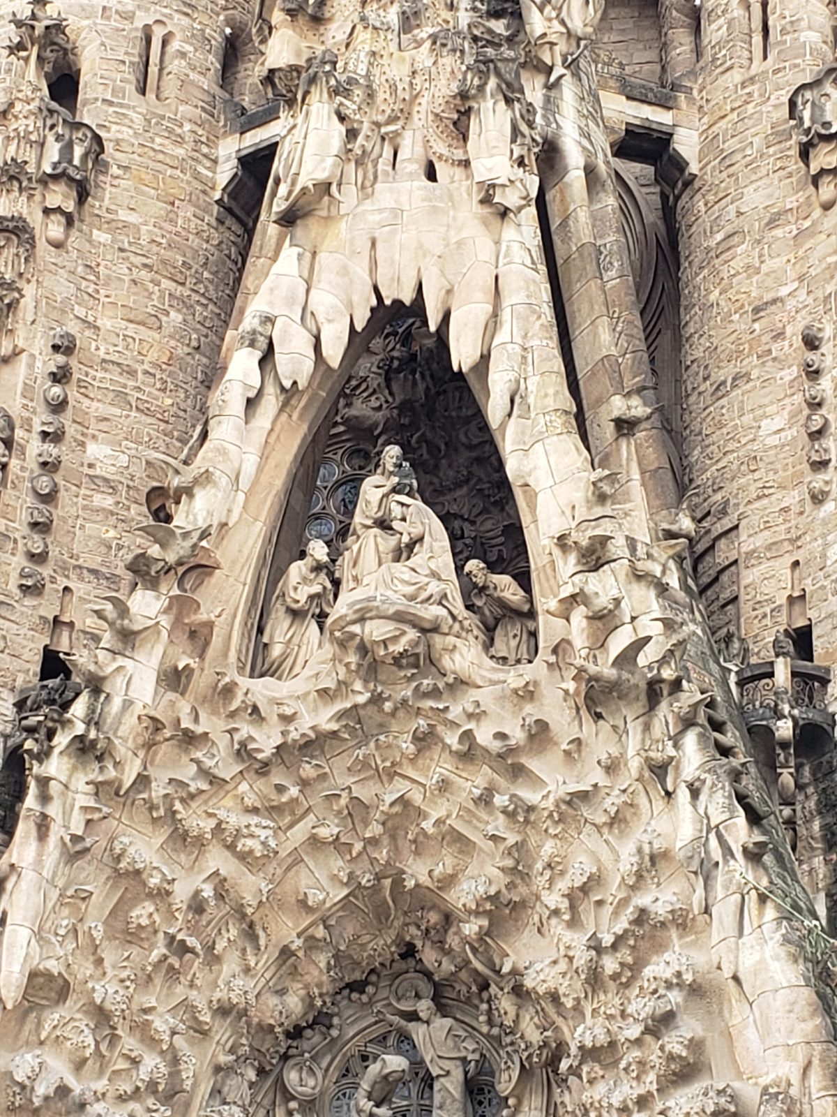 Nativity Facade carving detail