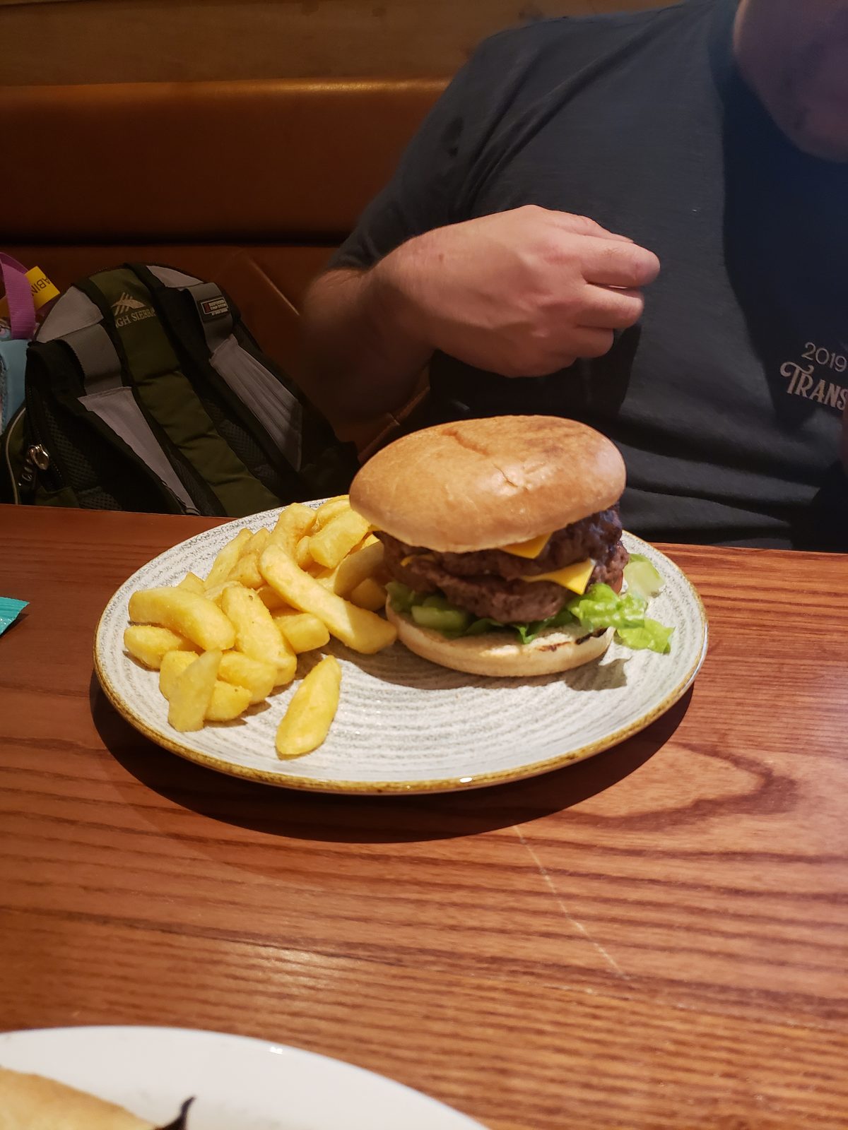 Lunch at Gatwick before our flight home