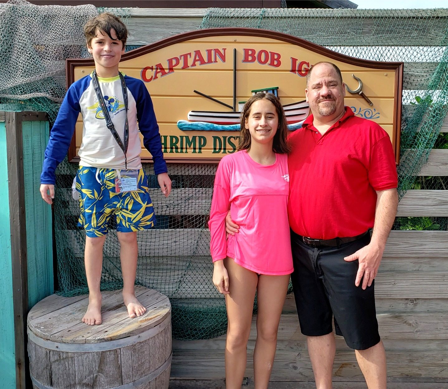 Lisa, Thomas and me at the shrimp shack
