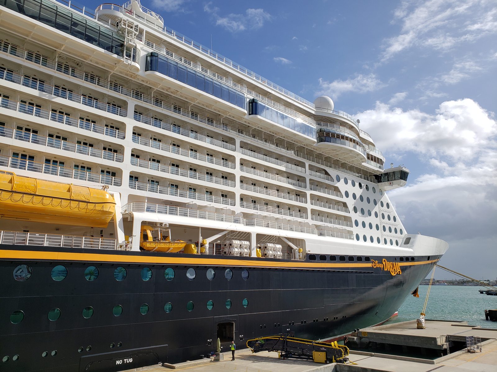 The Disney Dream docked at Port Canaveral