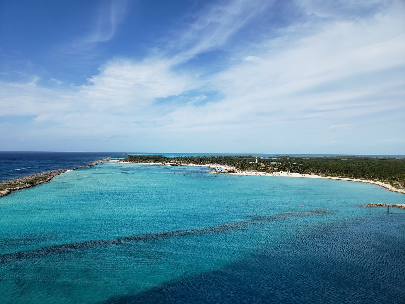 Castaway Cay from the deck of the Dream