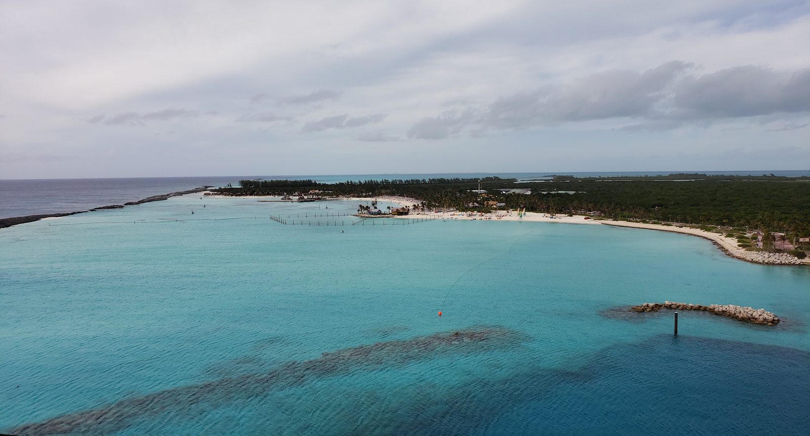 Castaway Cay from the deck of the Disney Dream