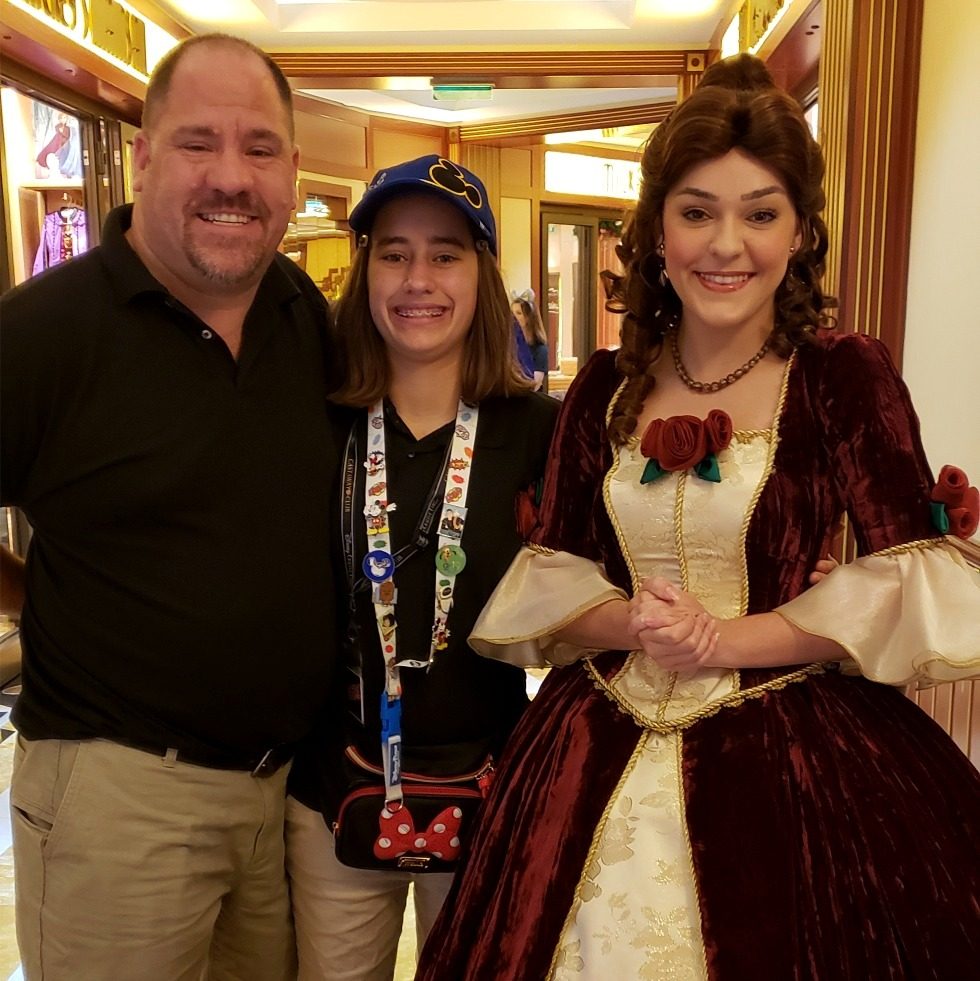 Lisa and me meet Belle