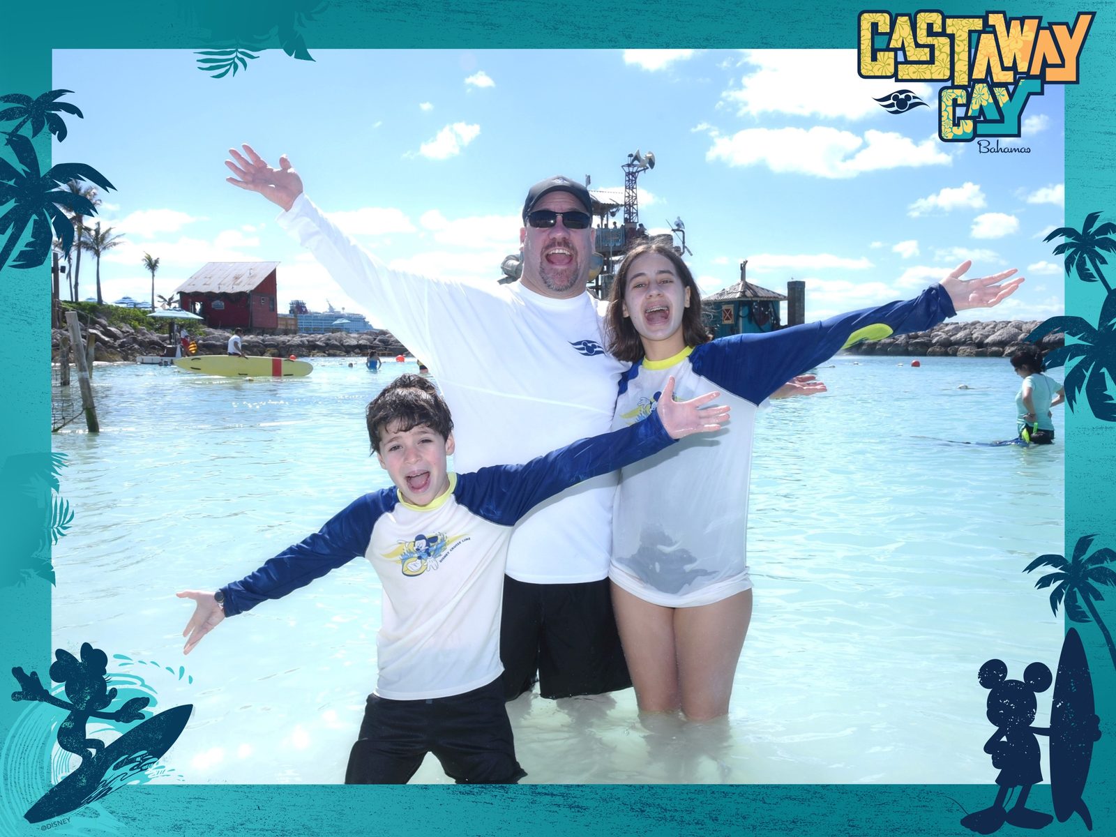 Lisa, Thomas and me celebrating in the shallows