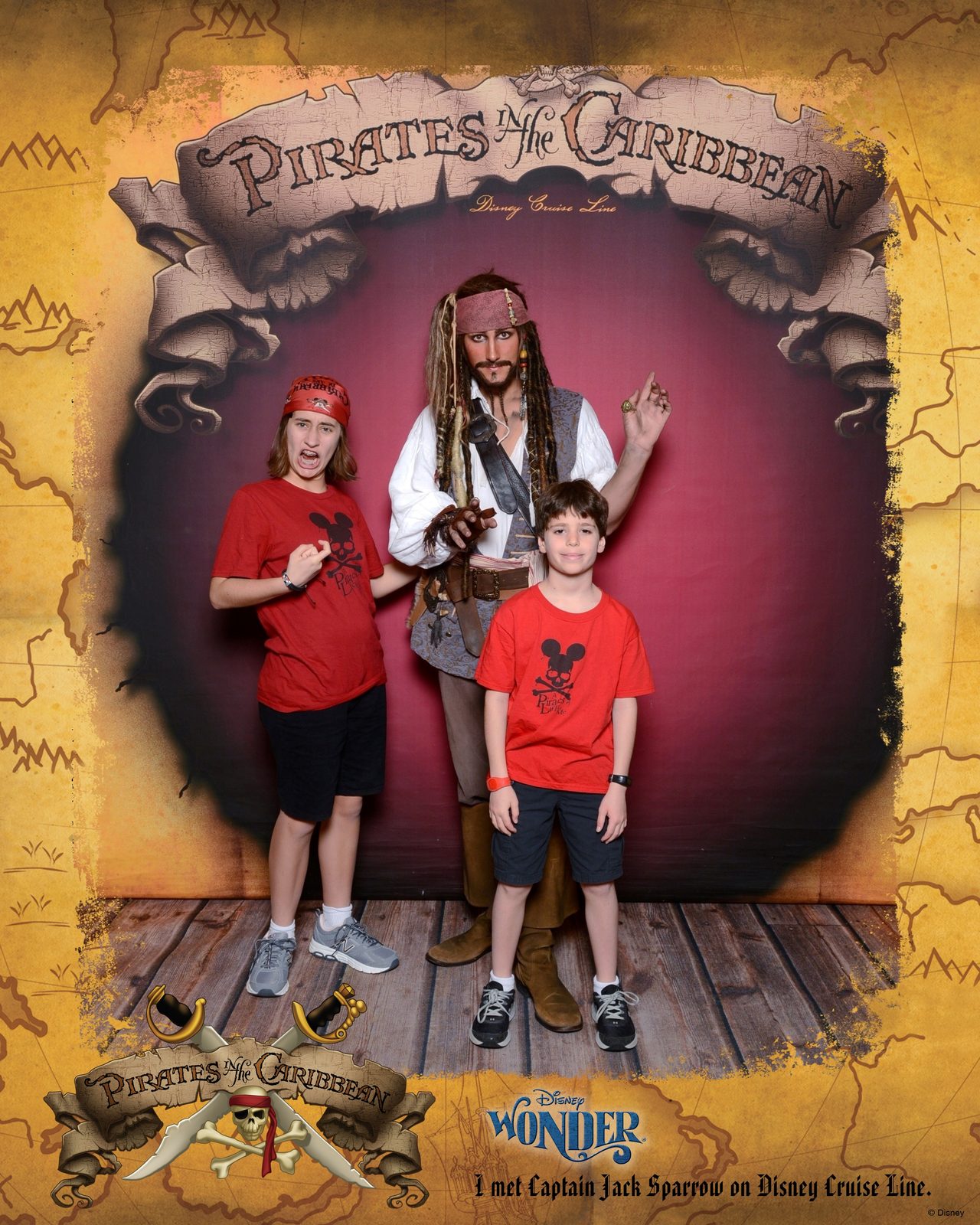 Lisa, Captain Jack Sparrow & Thomas on Pirate Night