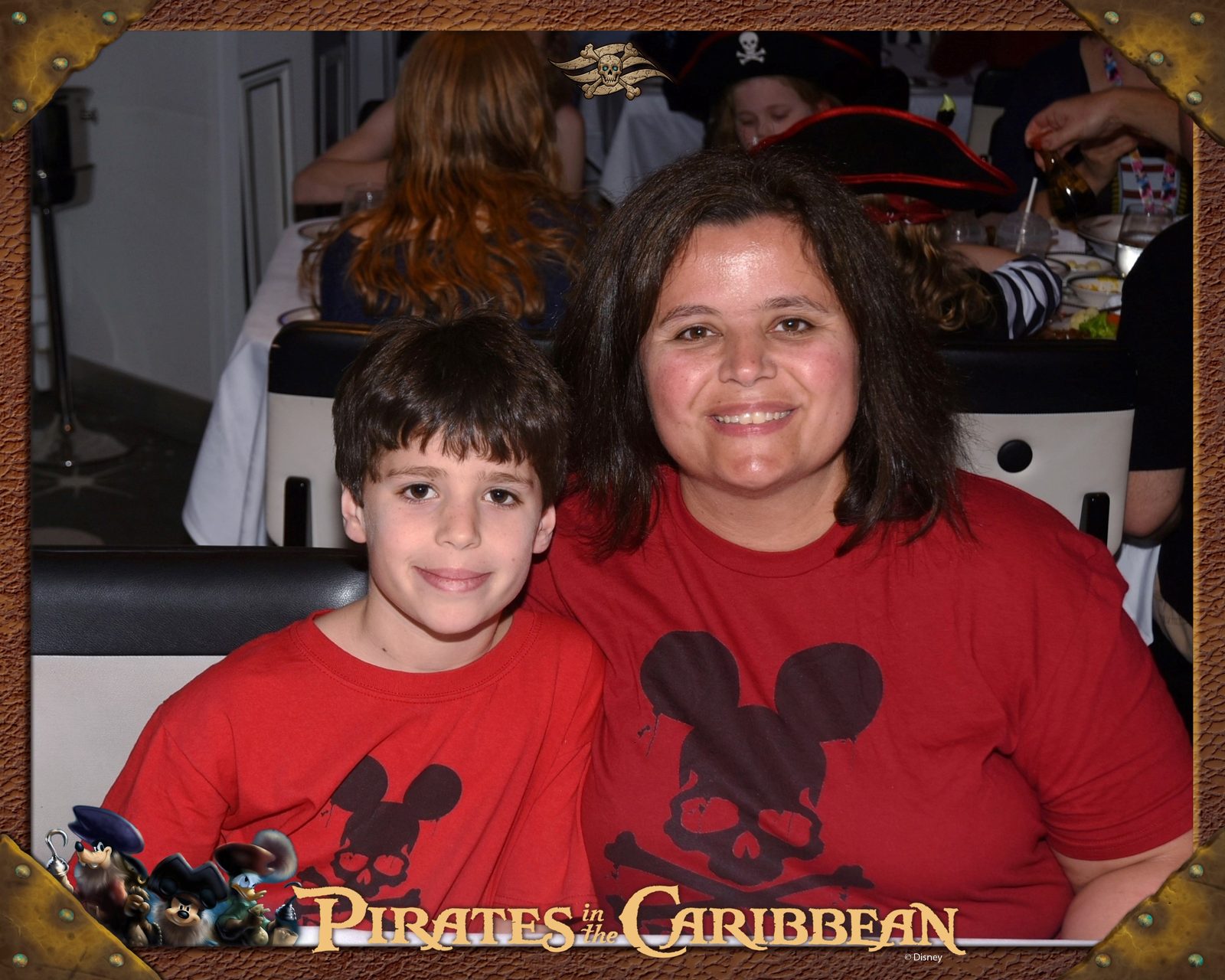 Thomas and Kathy at dinner on Pirate Night