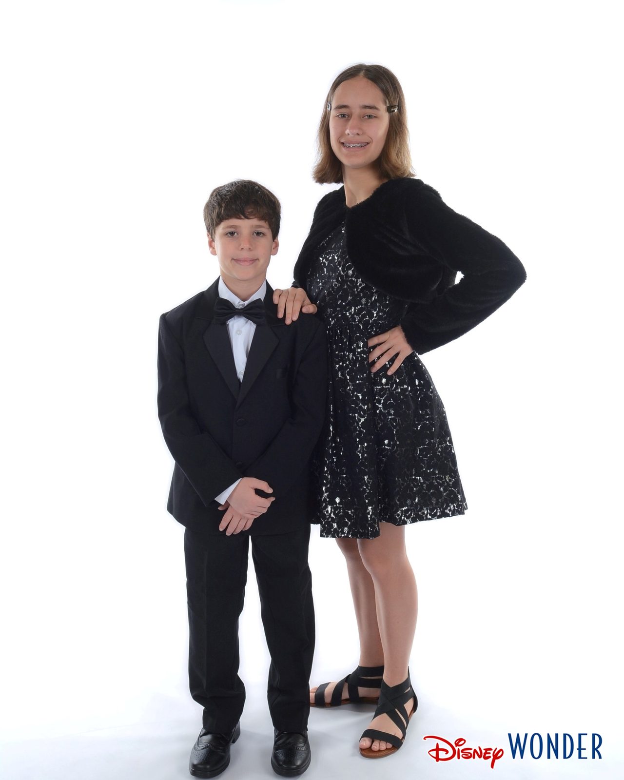 Thomas and Lisa dressed up for formal night
