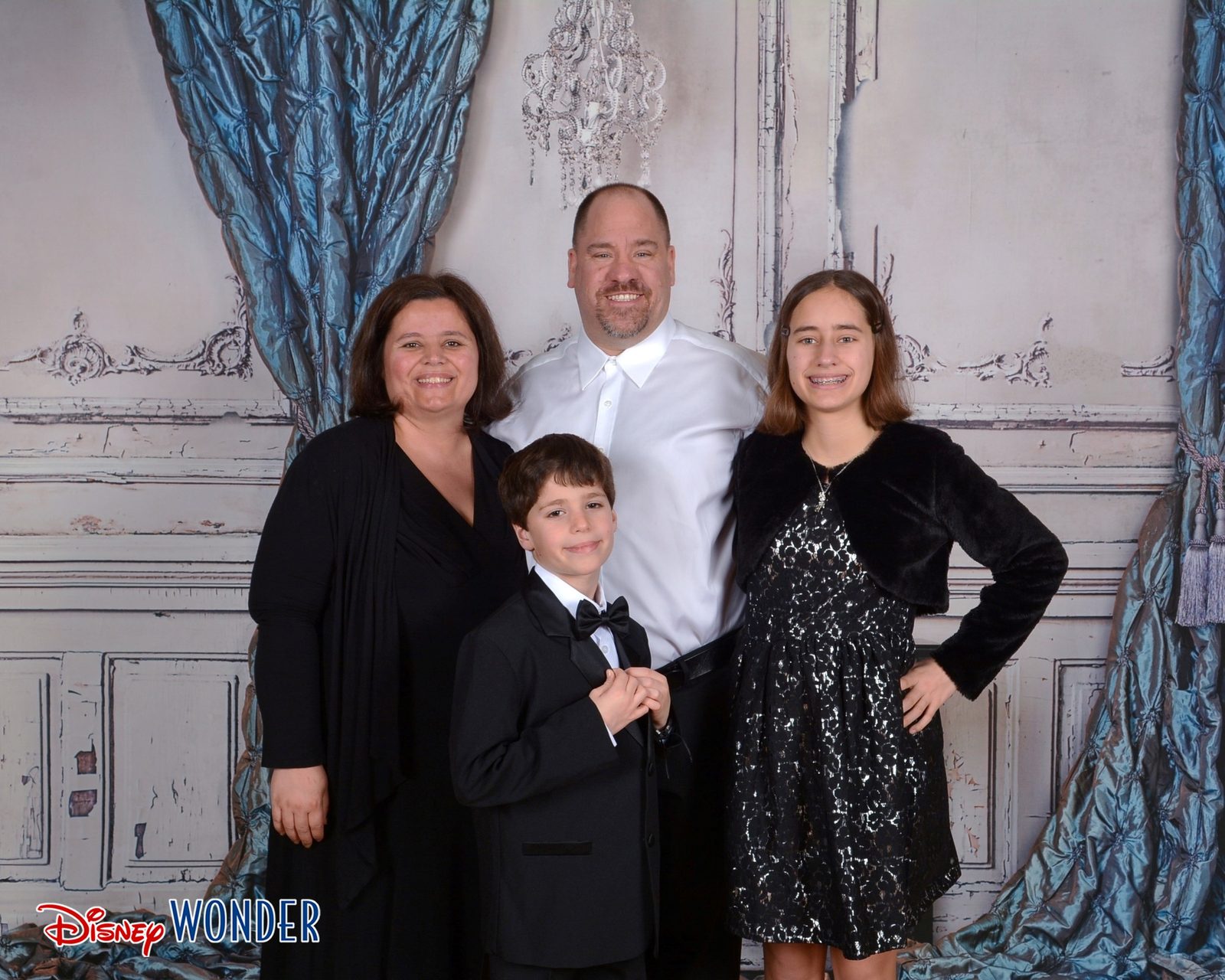 All four of us for our formal night portrait