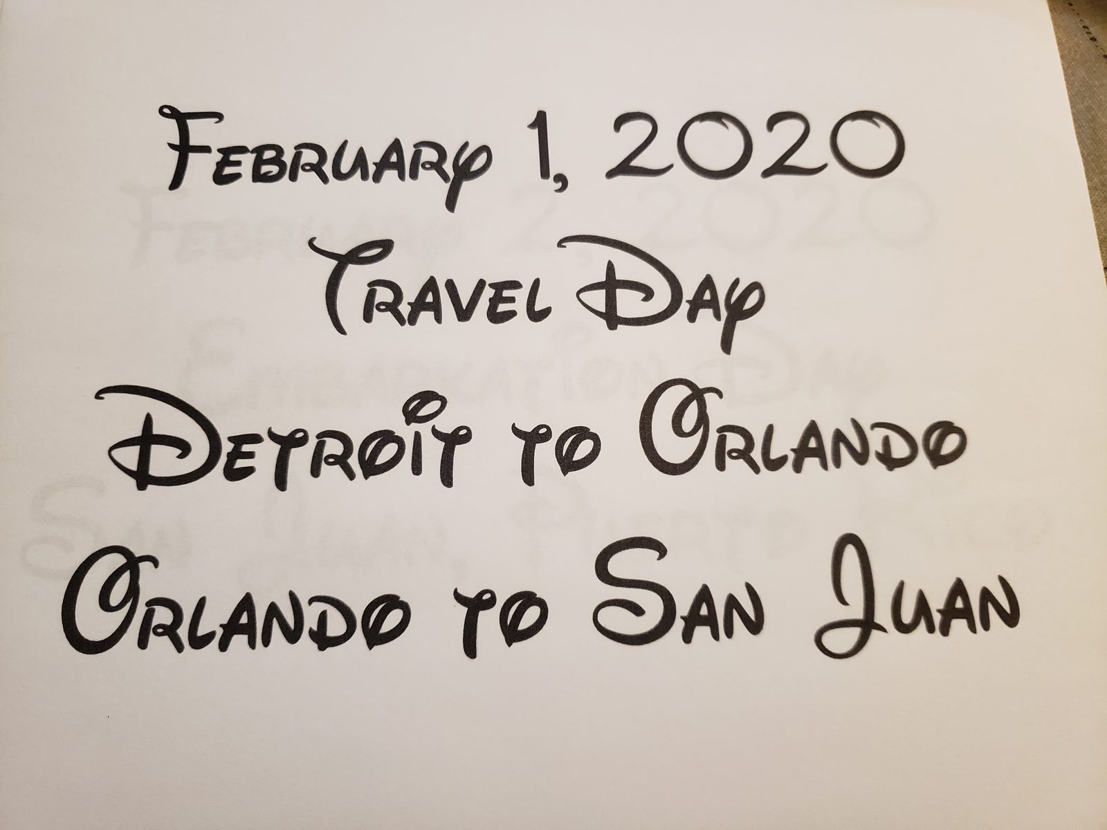 Travel day, Detroit to Orlando to San Juan