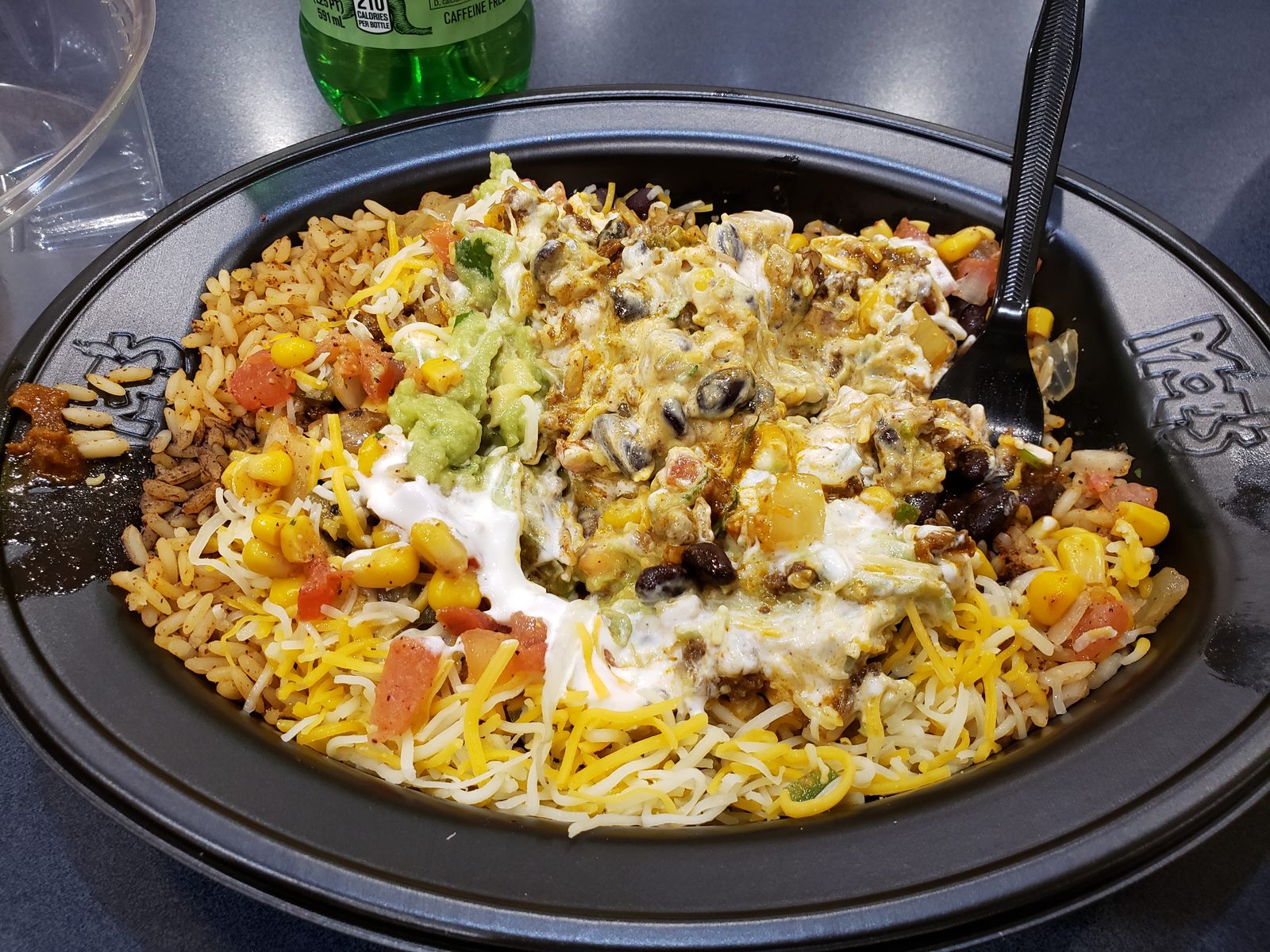 Loaded nachos to fuel our Orlando layover