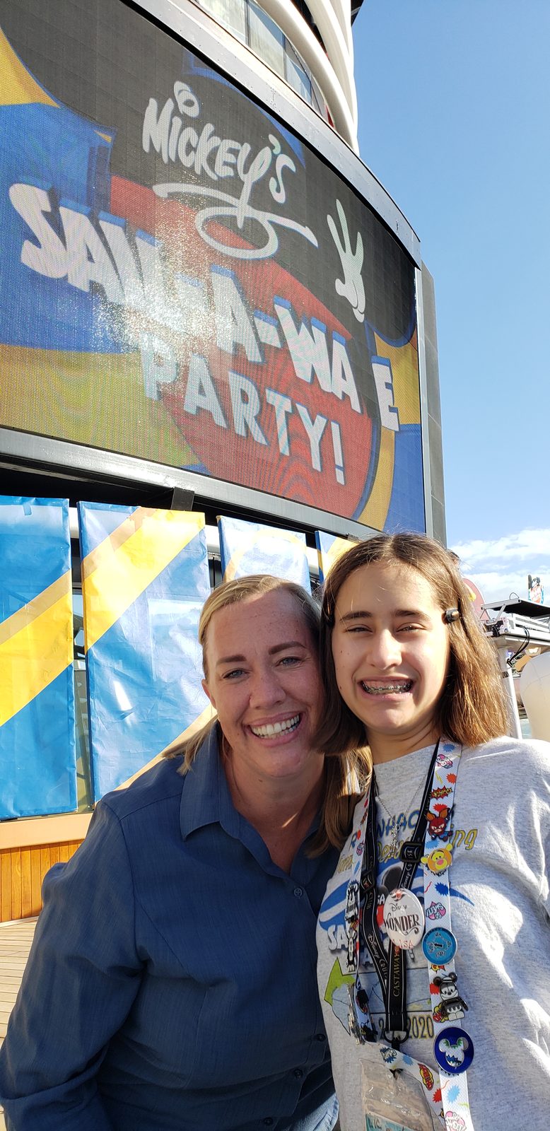 Kara and Lisa at Mickey's Sail-A-Wave Party