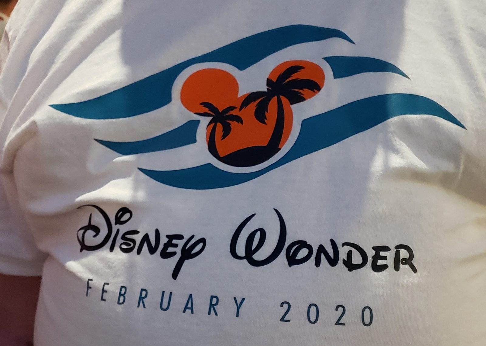 Our Disney Wonder shirts for the February 2020 sailing