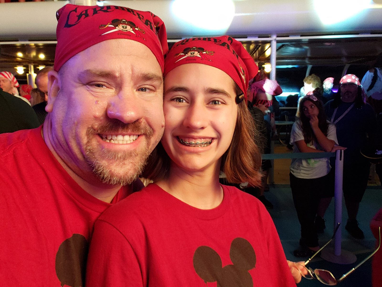 Lisa and me at the pirate deck party