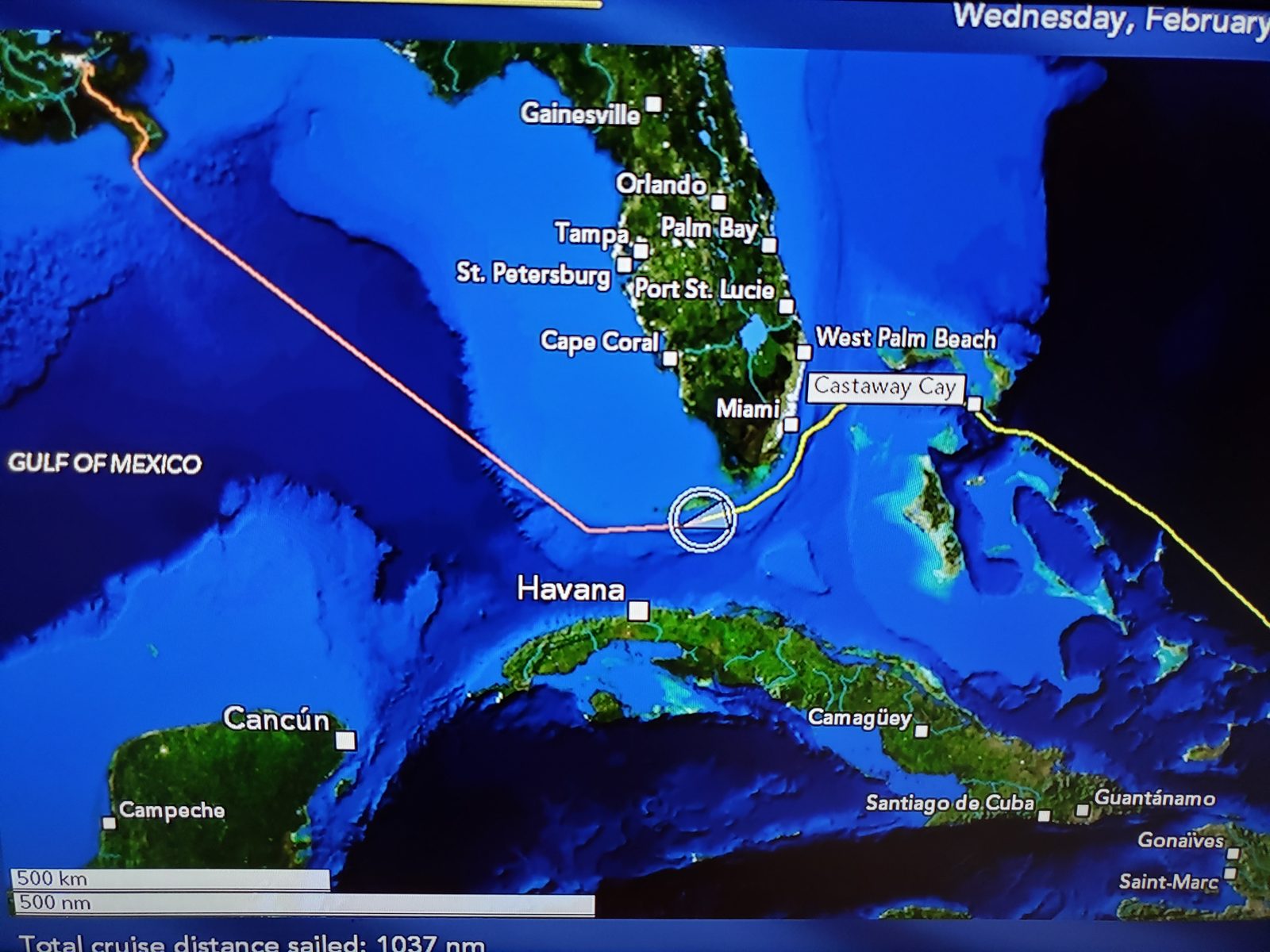1037 nautical miles sailed so far