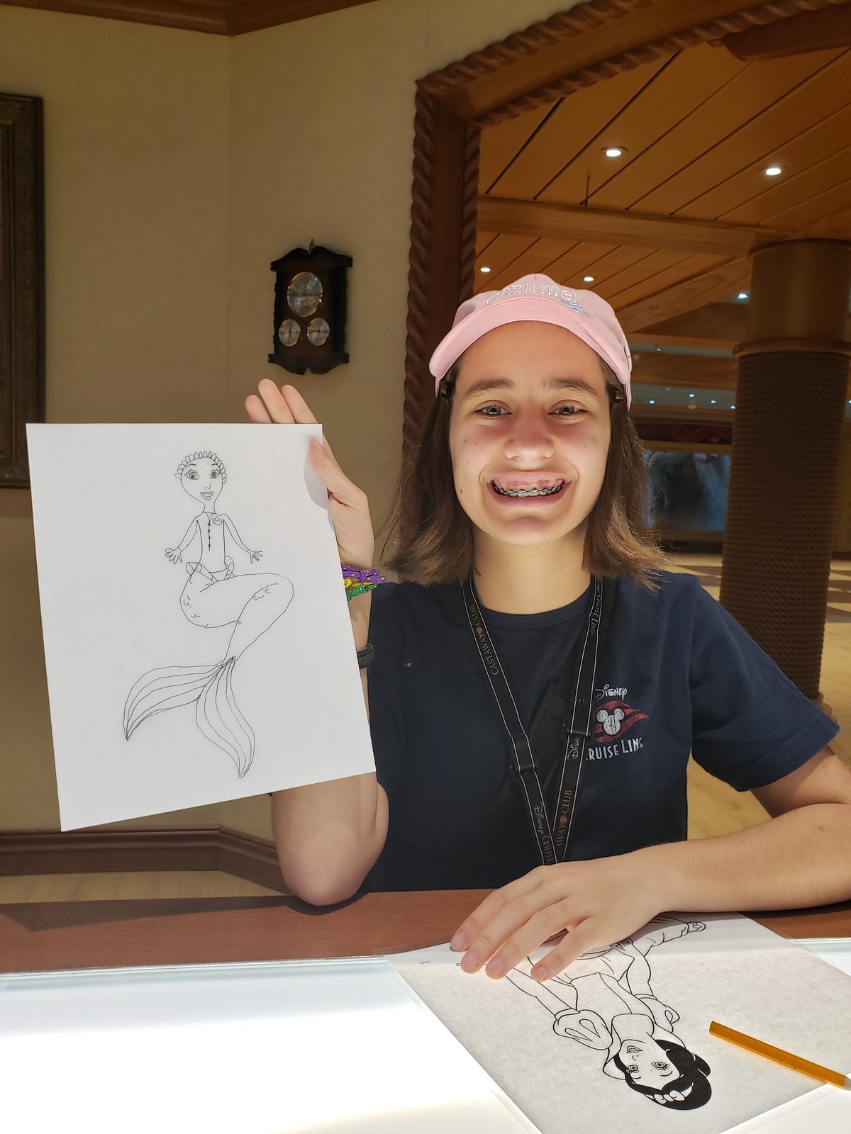 Lisa's mermaid self-portrait window cling