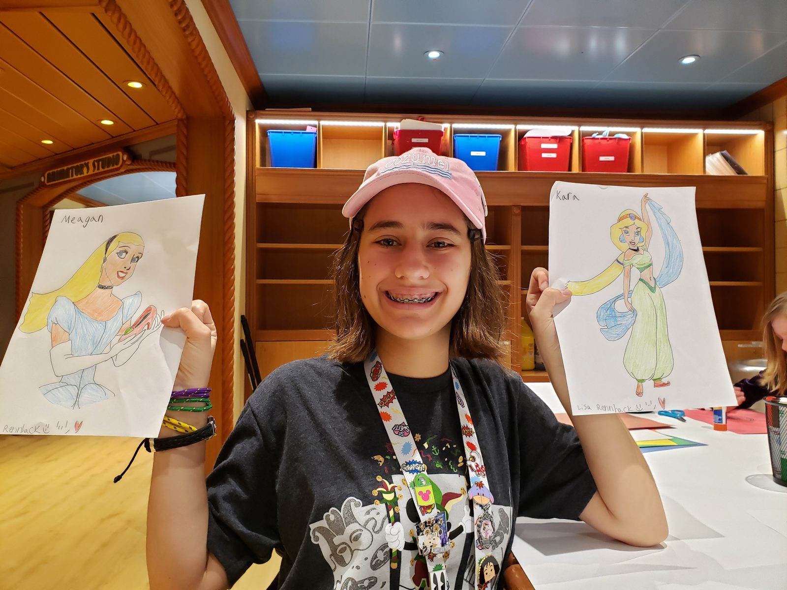 Lisa's hand-colored Disney princess pages