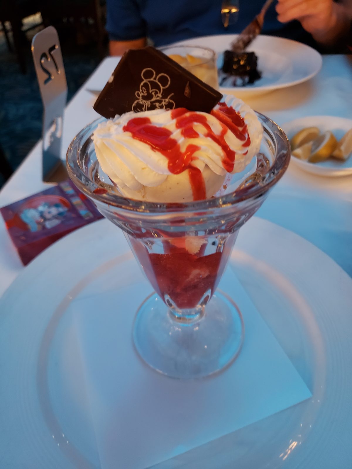 Ice cream sundae for dessert