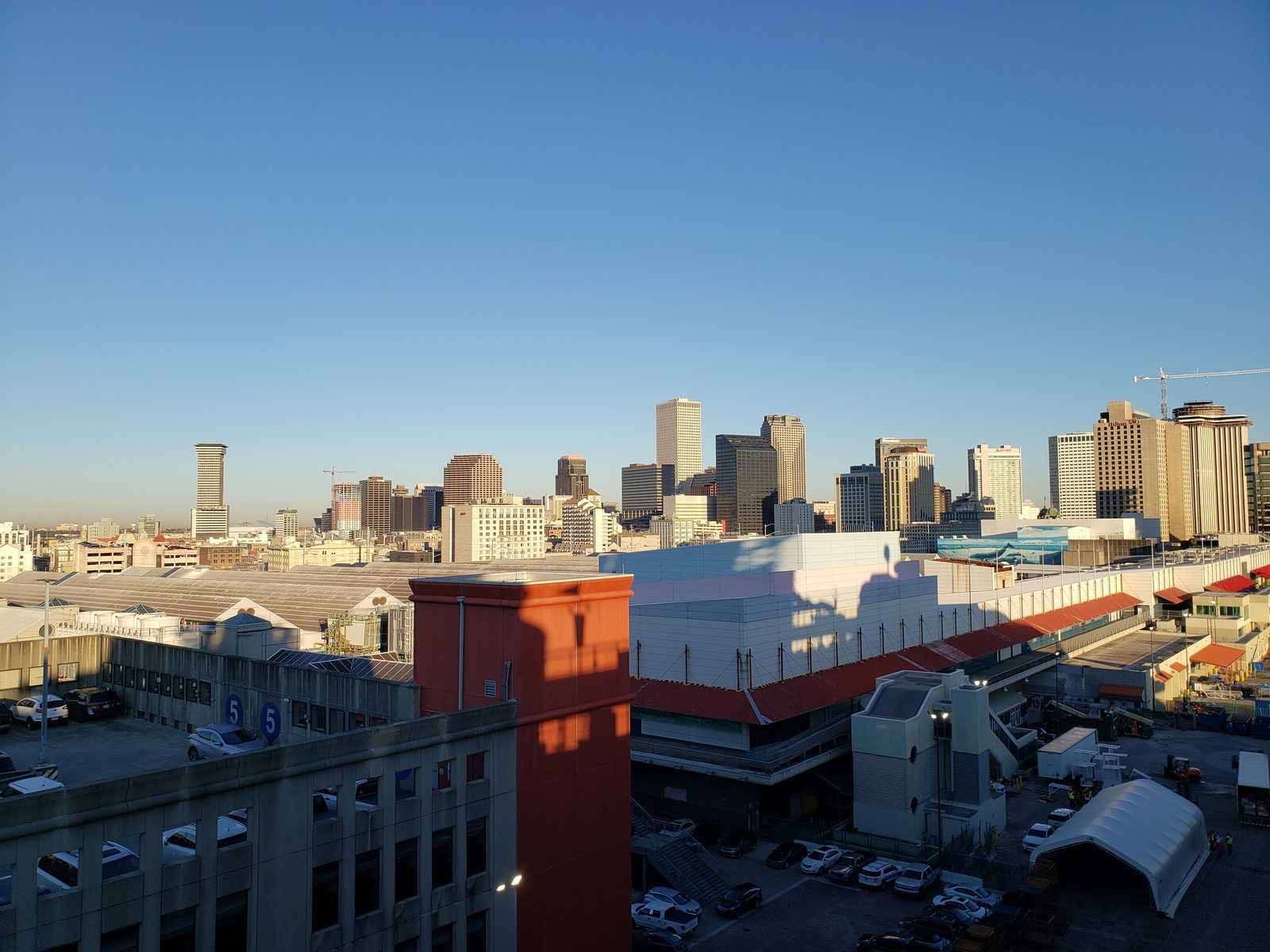 New Orleans skyline the morning we docked
