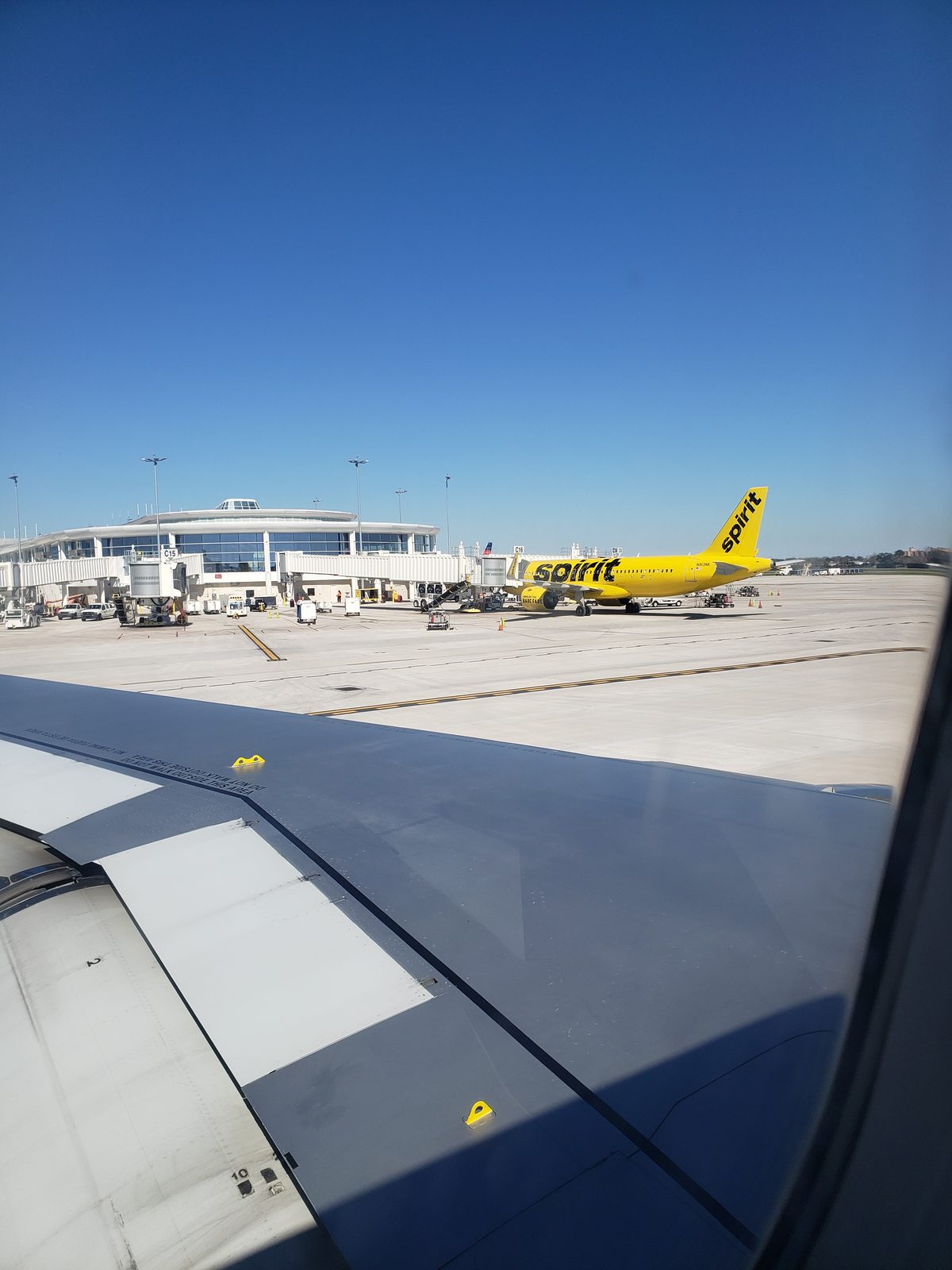 Boarding our flight home in New Orleans