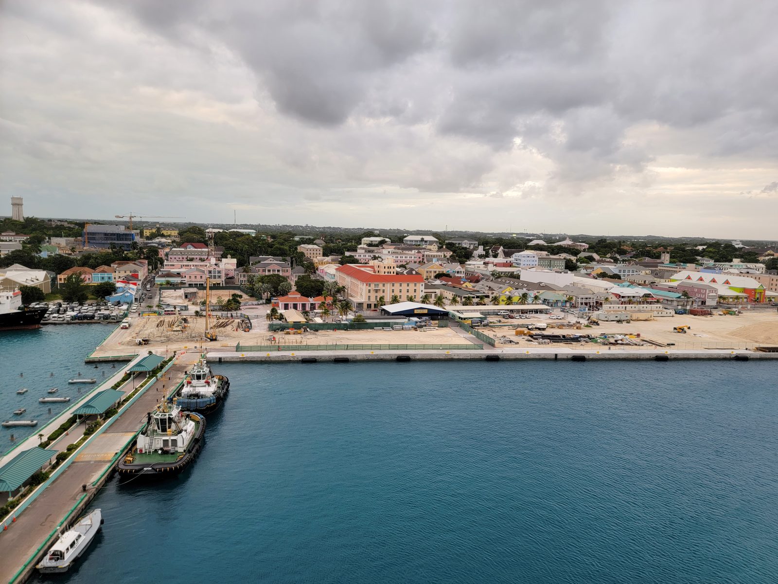 Nassau's waterfront from the ship
