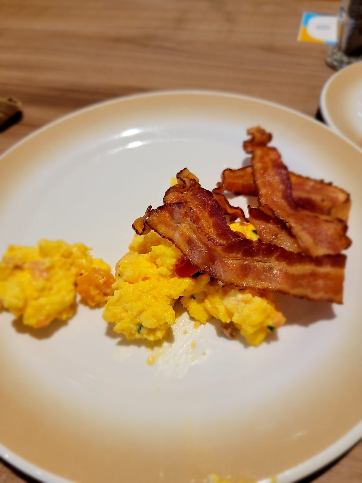 Breakfast, bacon and eggs