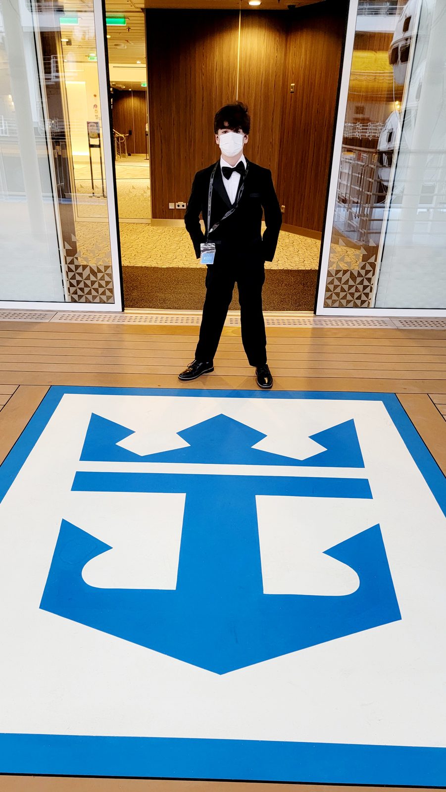 Thomas in his tuxedo before formal night