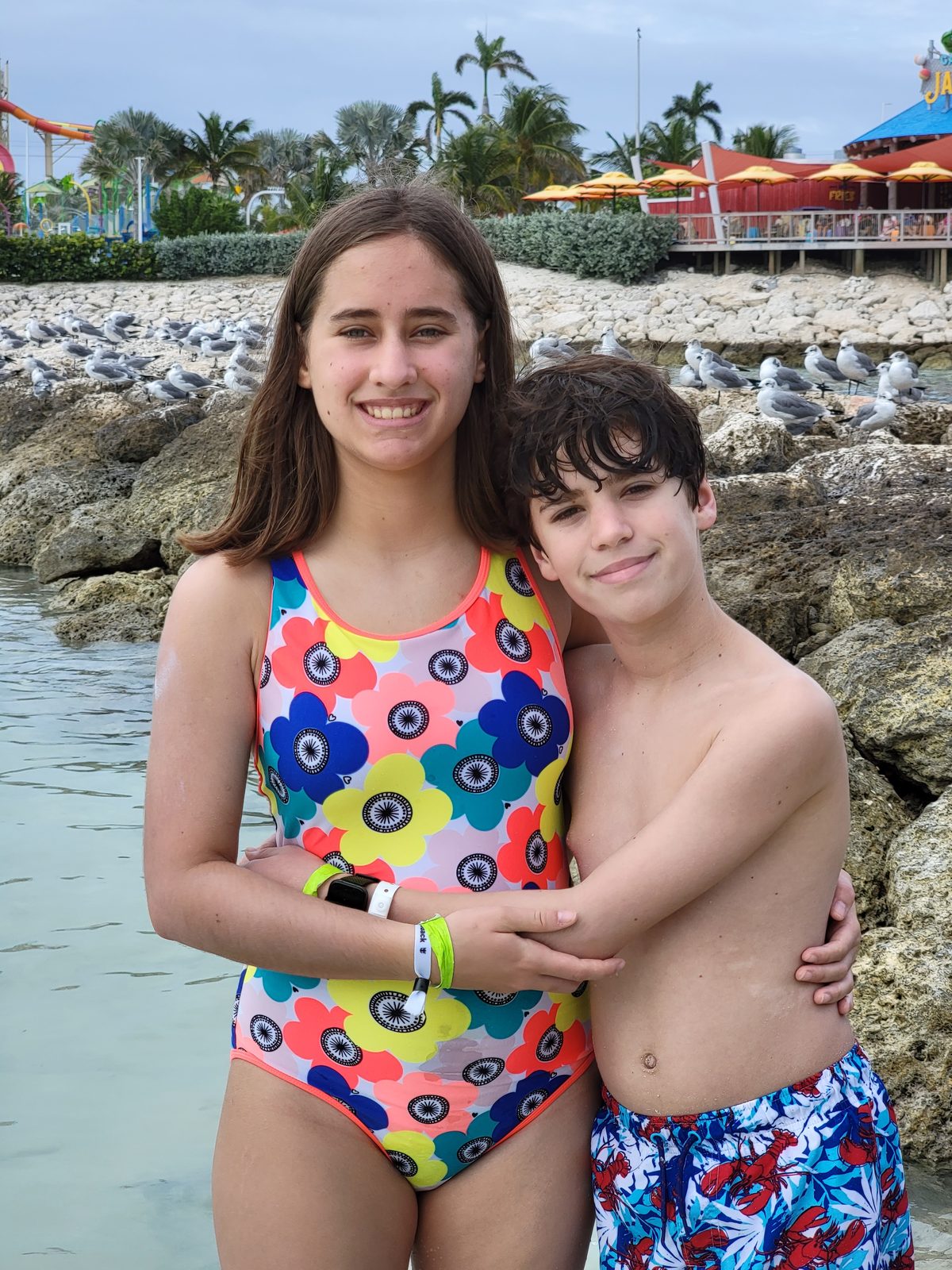 Lisa and Thomas on the beach